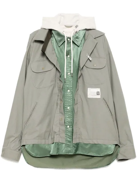 Maison MIHARA YASUHIRO chamarra con tres capas