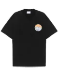 BLUE SKY INN Great Wave-patch T-shirt - Black