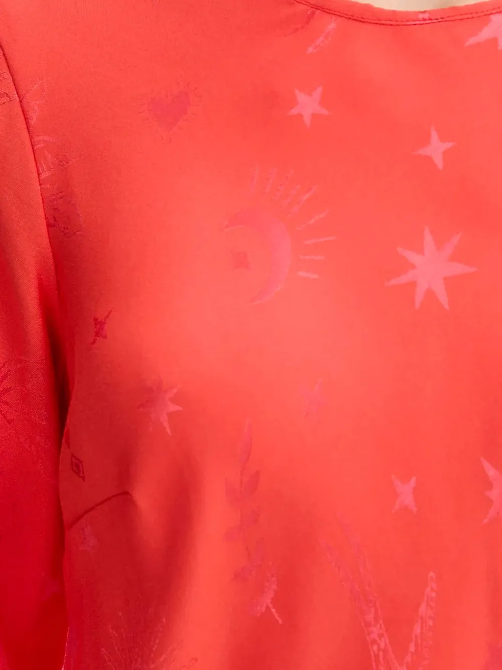 NEVER FULLY DRESSED Jurk met print Rood
