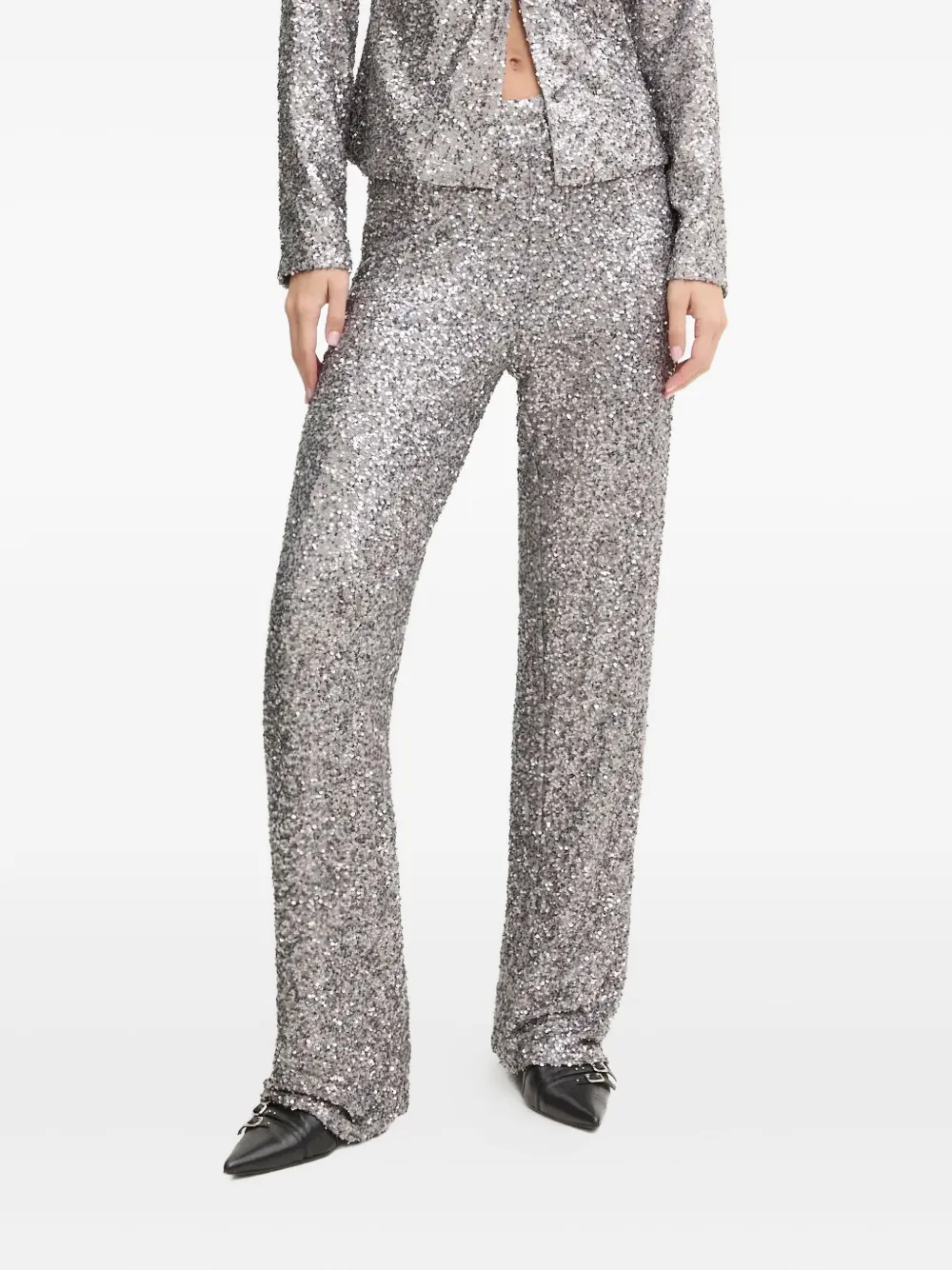 NEVER FULLY DRESSED Broek met pailletten - Zilver