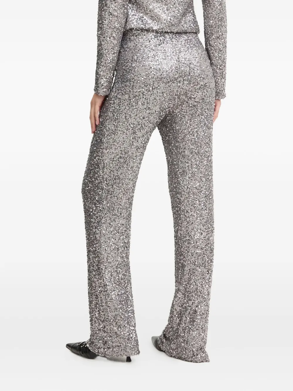 NEVER FULLY DRESSED Broek met pailletten Zilver