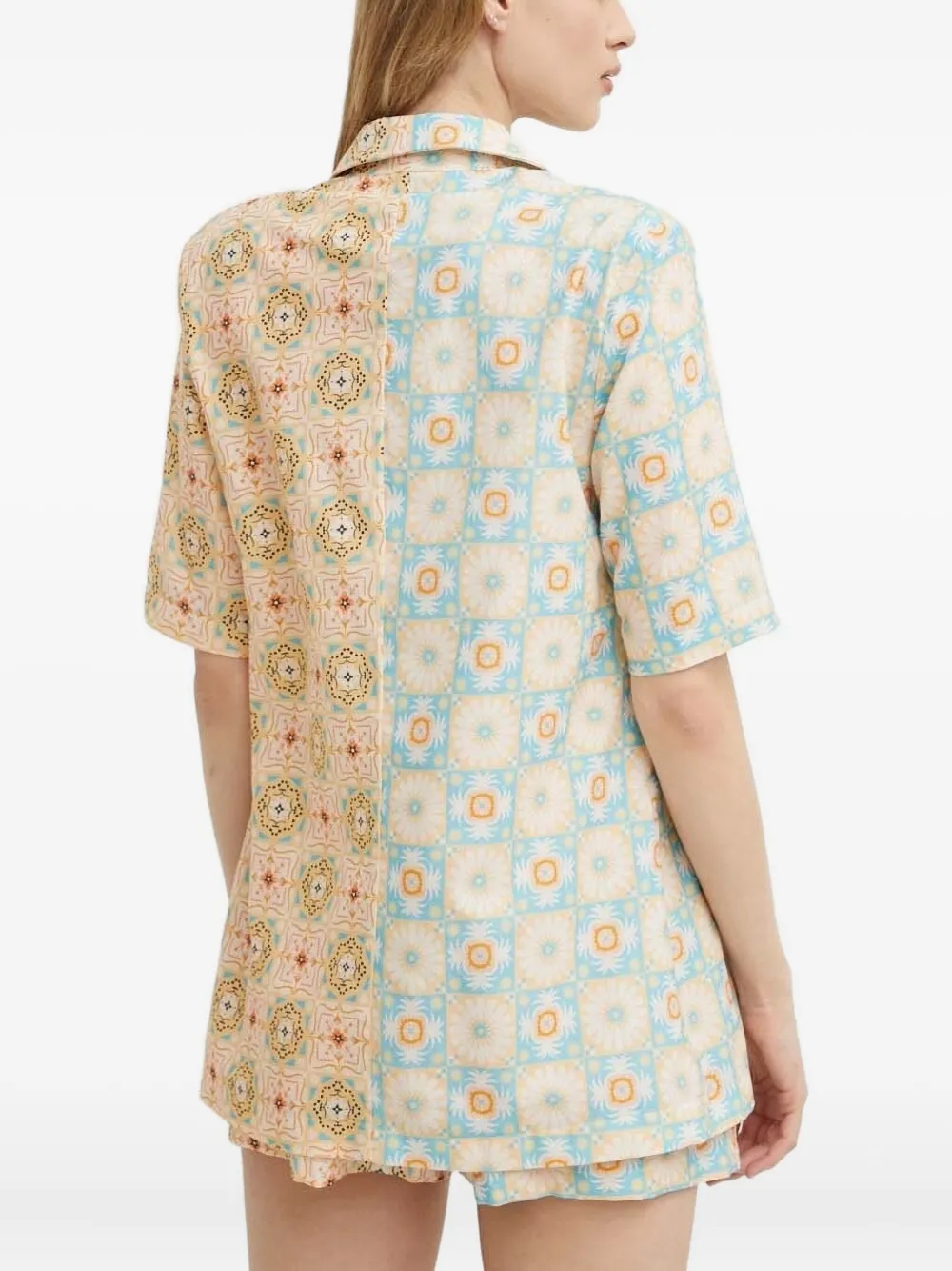 NEVER FULLY DRESSED blouse met korte mouwen - Veelkleurig
