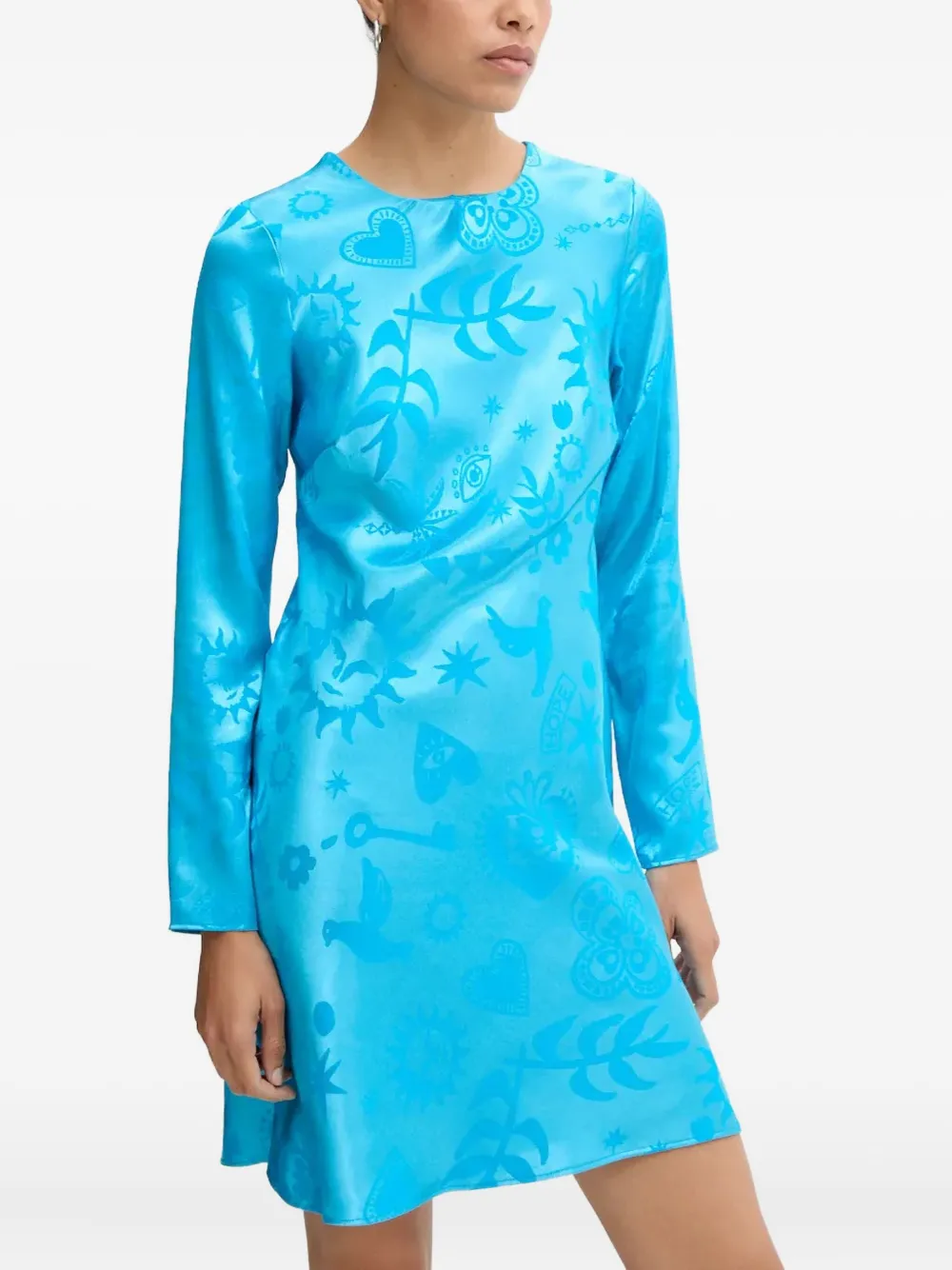 NEVER FULLY DRESSED Jurk met lange mouwen Blauw