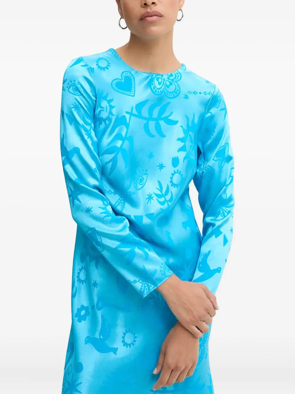NEVER FULLY DRESSED Jurk met lange mouwen Blauw