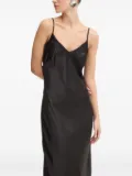 NEVER FULLY DRESSED lace-trim slip dress - Black