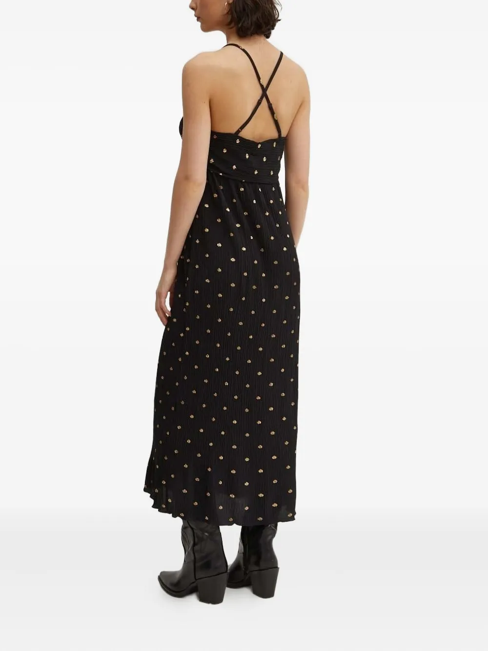 NEVER FULLY DRESSED pleated embellished midi day dress | Day Dresses | Image 2