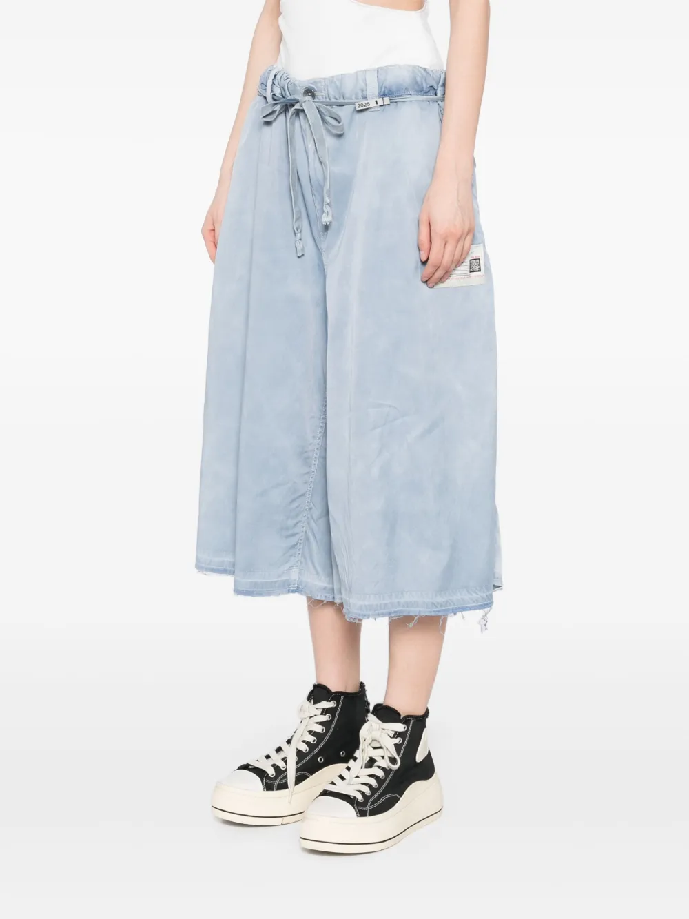 Maison MIHARA YASUHIRO C R gebleekte shorts Blauw
