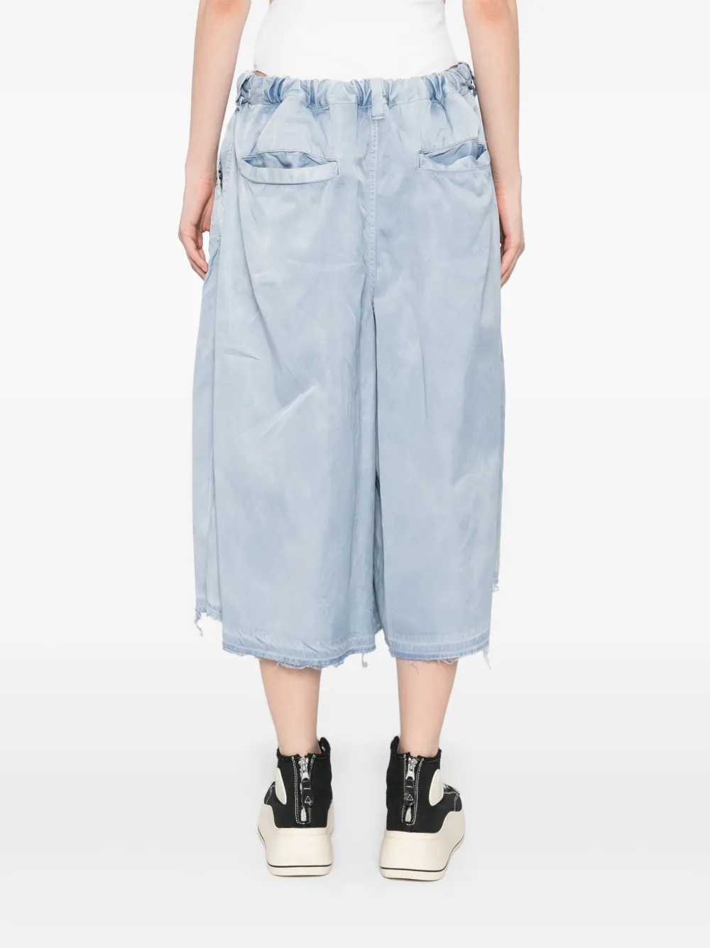 Maison MIHARA YASUHIRO C R gebleekte shorts Blauw