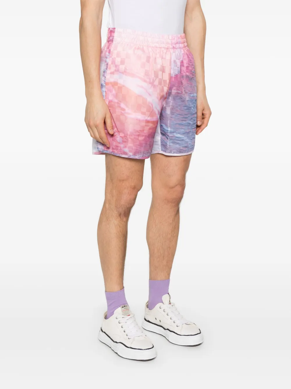 BLUE SKY INN Damier Check shorts Roze