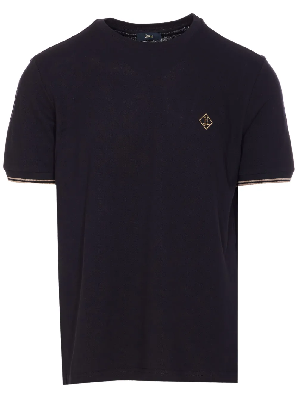 Herno playera con logo bordado | azul | Image 1