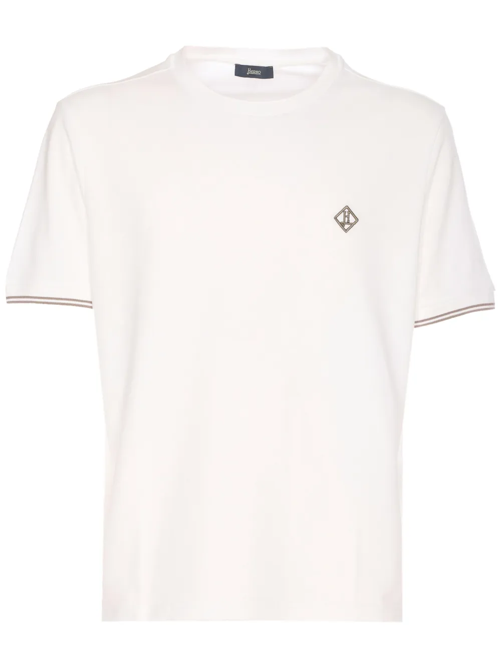Herno playera con logo bordado | blanco | Image 1