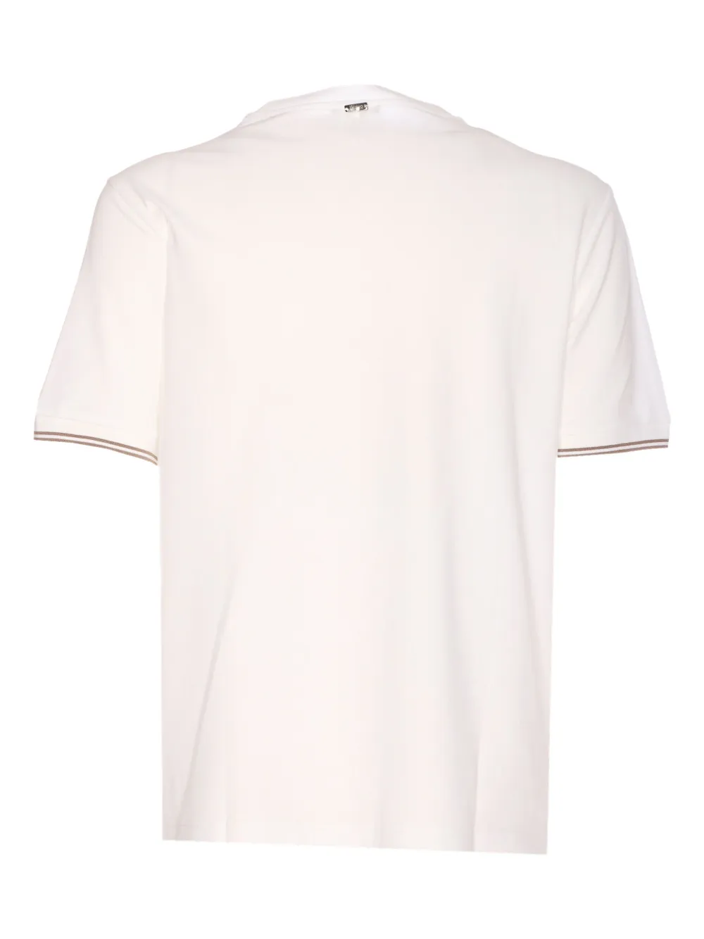 Herno T-shirt met geborduurd logo - Wit