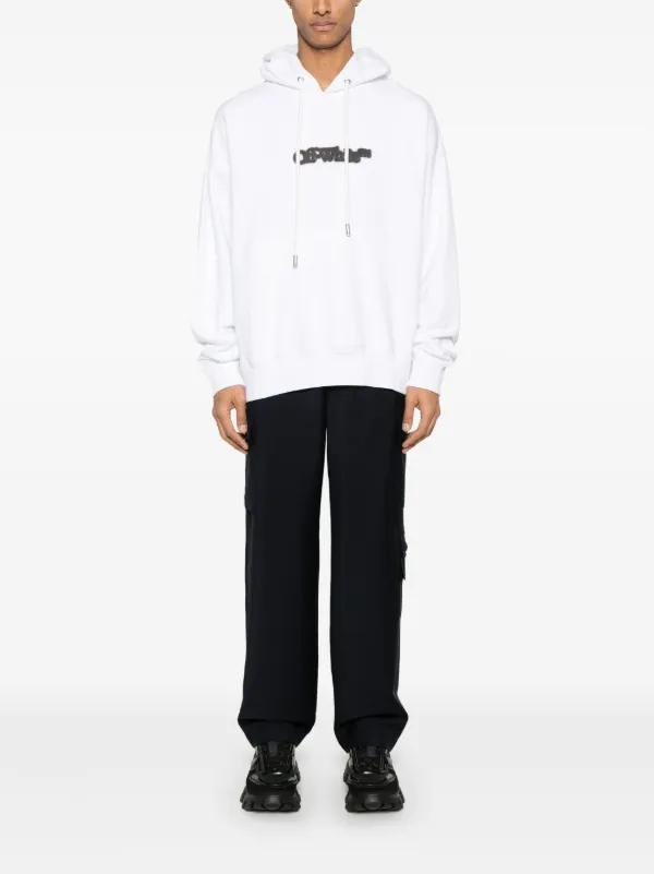 Off-White ロゴ パーカー | ホワイト | FARFETCH JP