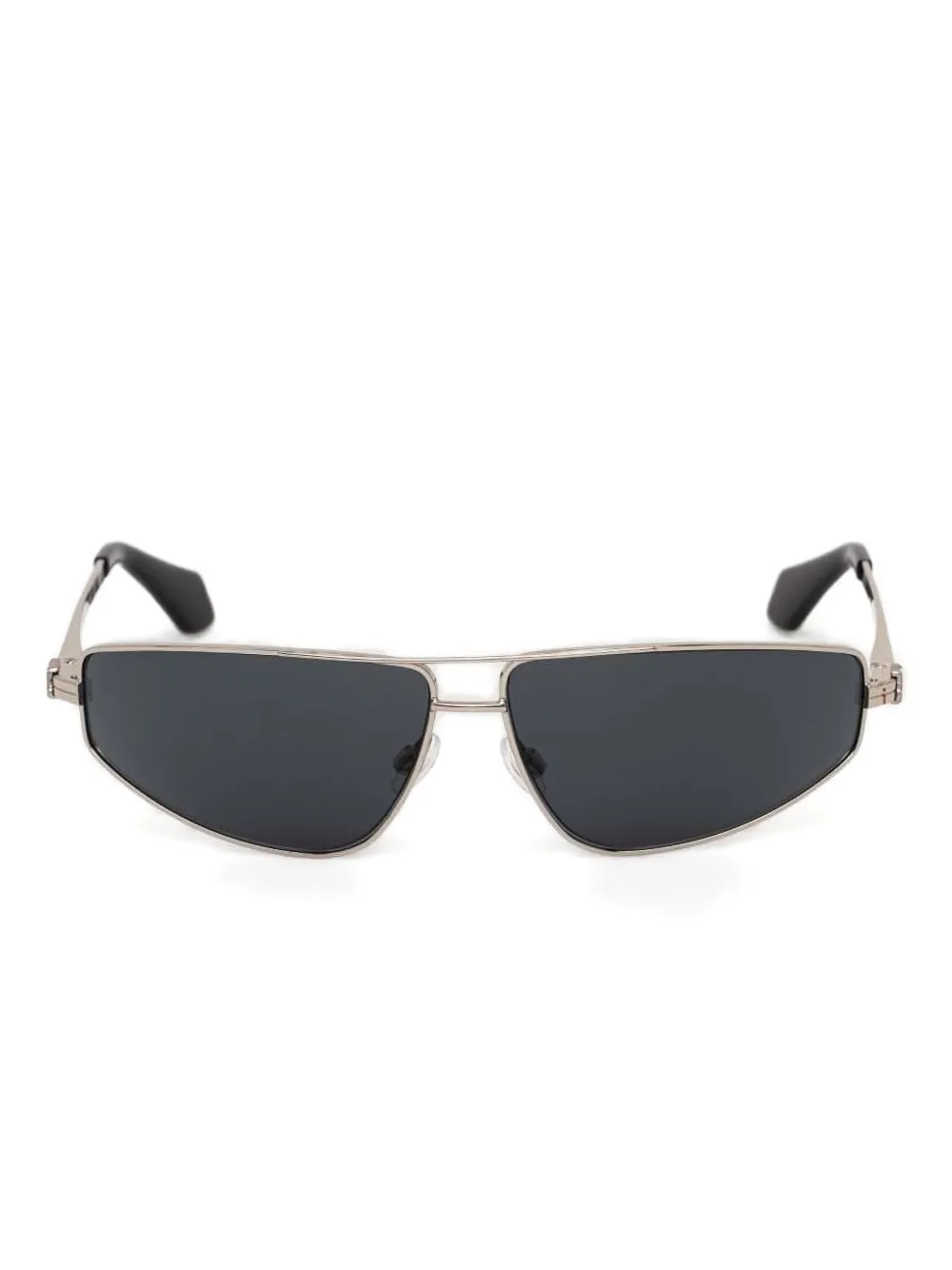 Palm Angels Eyewear Zonnebril met geometrisch montuur Grijs