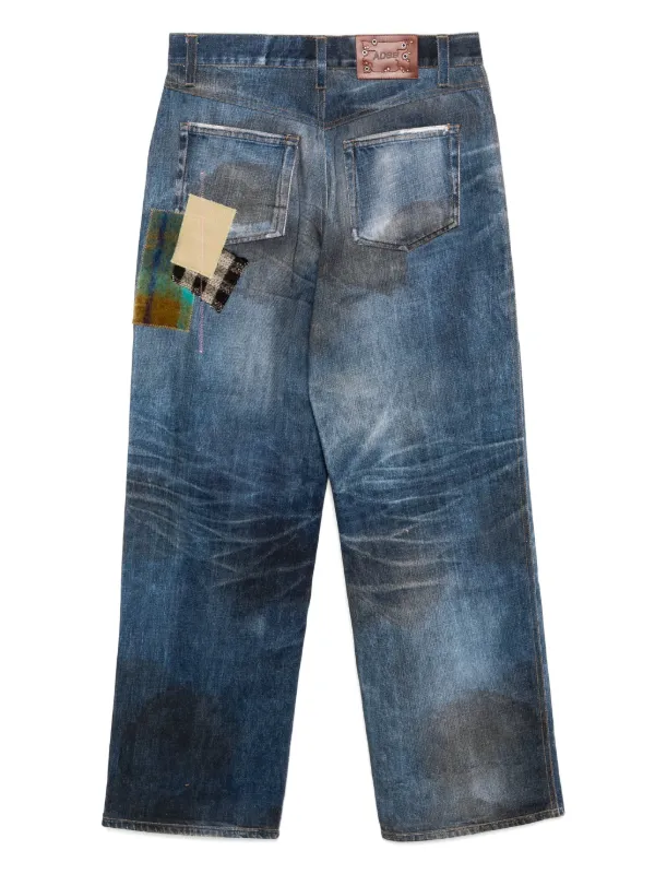 【送料&関税込】Andersson Bell Patchwork Jeans Blue New Patchwork mid-rise wide-leg jeans Anderson Bell