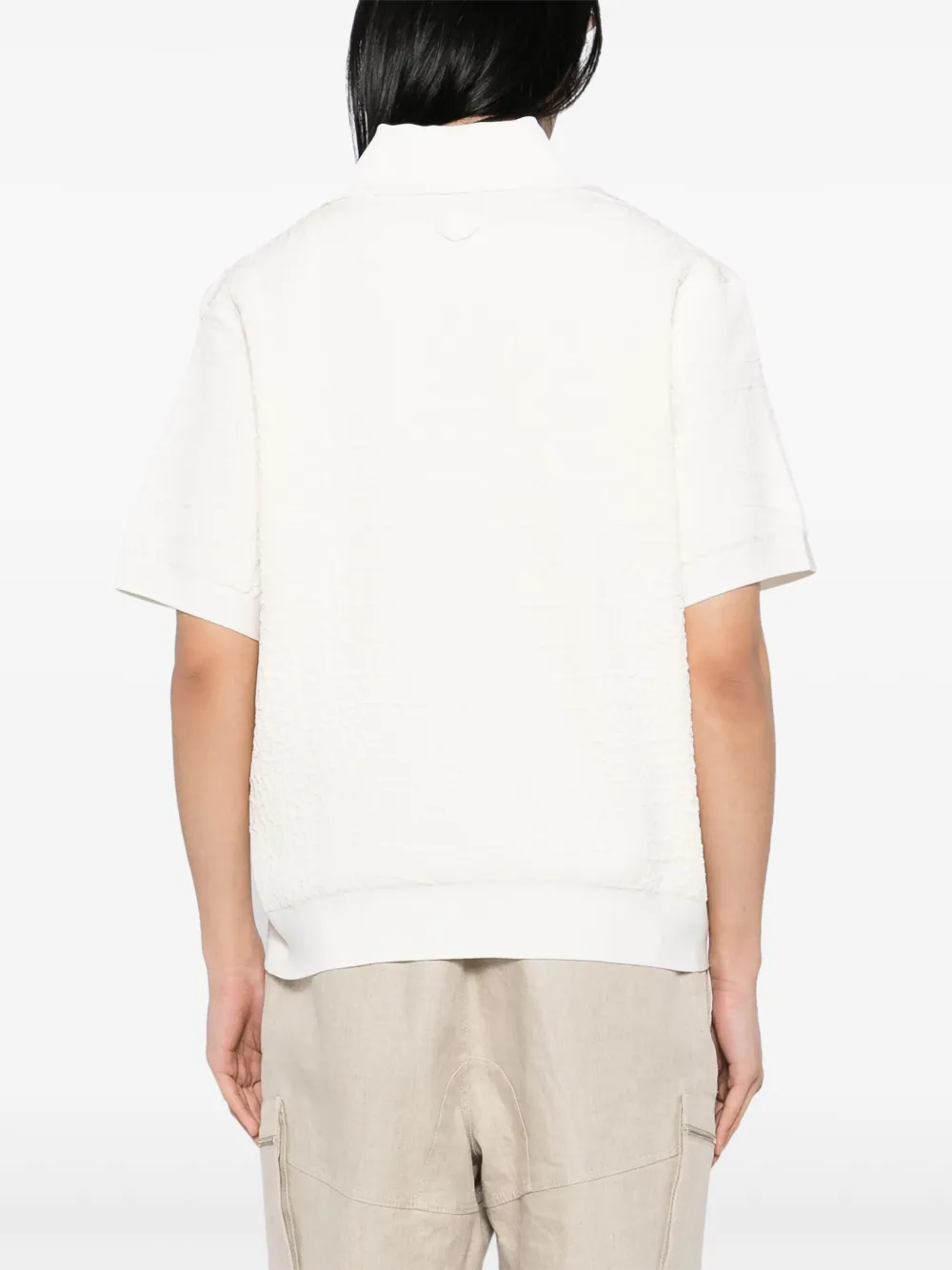 Jacquemus Polosweater met korte mouwen Beige