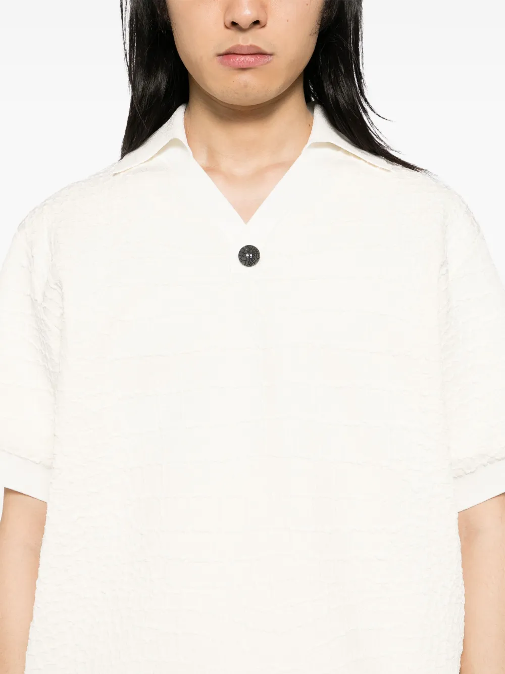 Jacquemus Polosweater met korte mouwen Beige