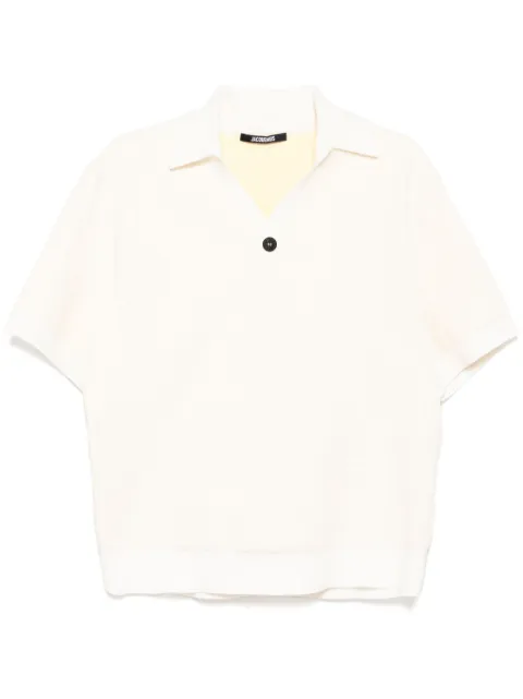 Jacquemus playera tipo polo manga corta