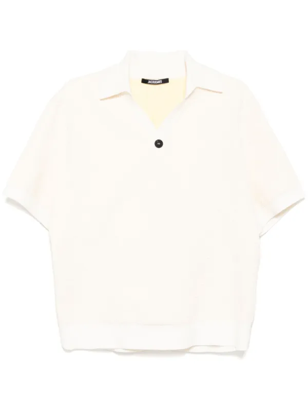 Jacquemus ショートスリーブ ポロ スウェットシャツ | ニュートラル 