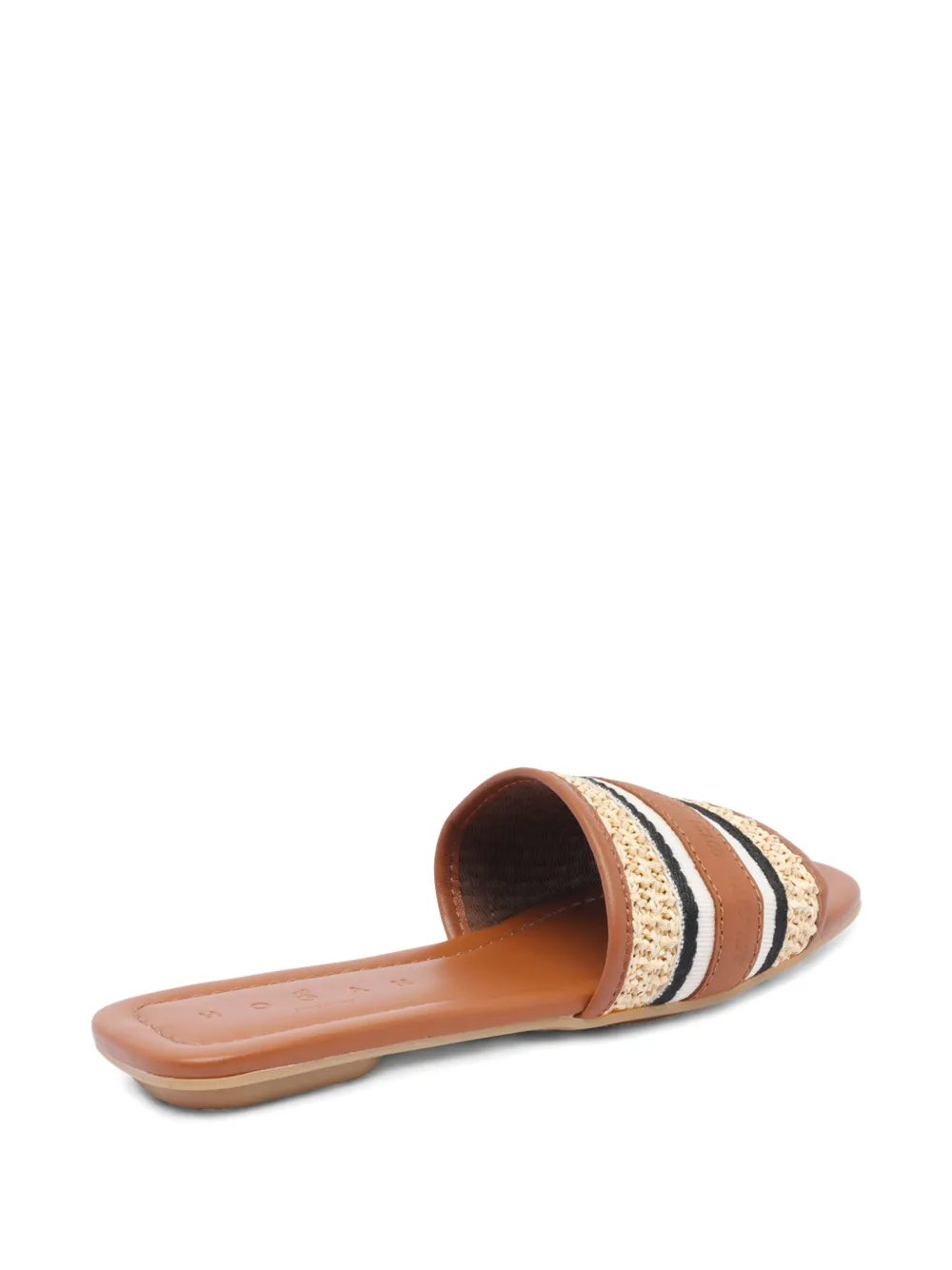 Hogan stripe-detailing slides Brown