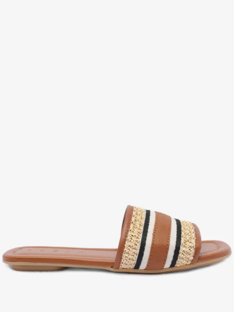 Hogan flip flops con detalle de rayas