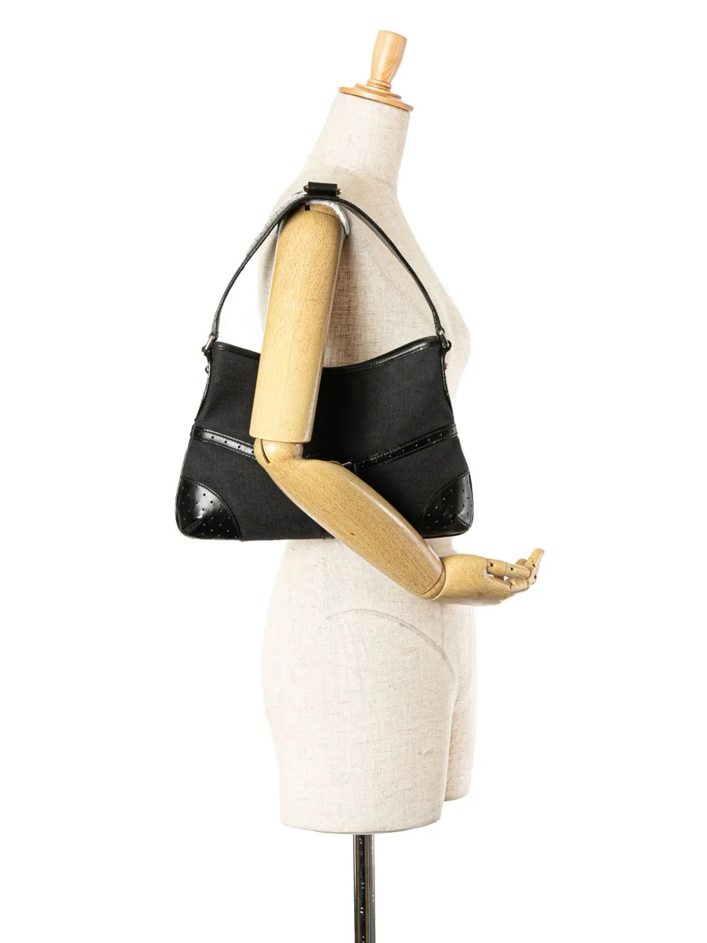 Gucci Pre-Owned 2000-2015 Canvas Reins hobo bag - Zwart