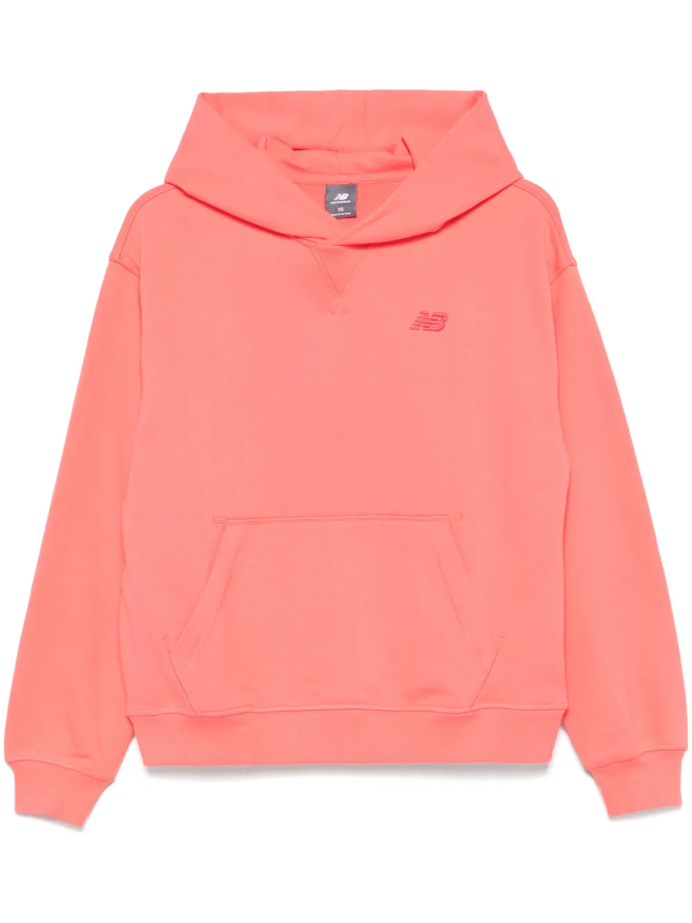 New Balance Cotton Hoodie In Pink