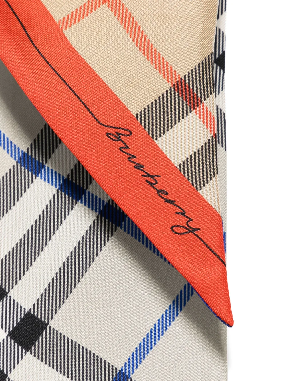 Burberry Geruite sjaal - Bruin