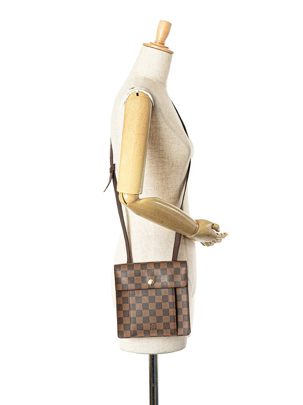 Louis Vuitton Pre-Owned 2001 Damier Ebene Pimlico crossbody bag - Bruin