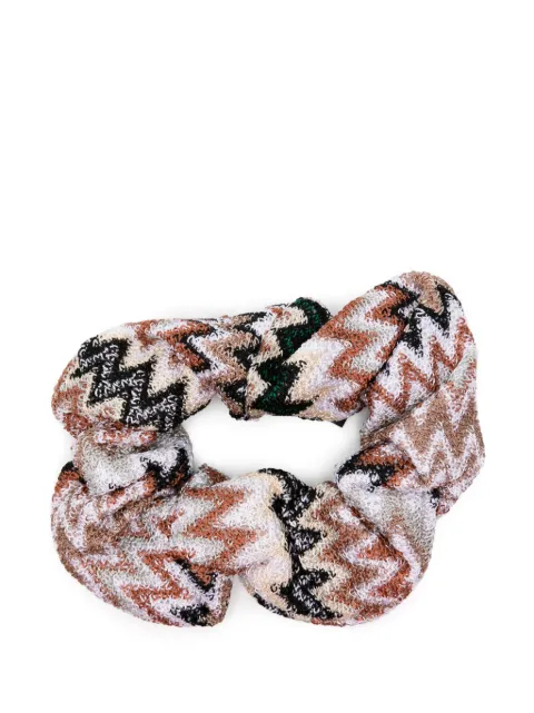 Missoni zigzag-woven scrunchie