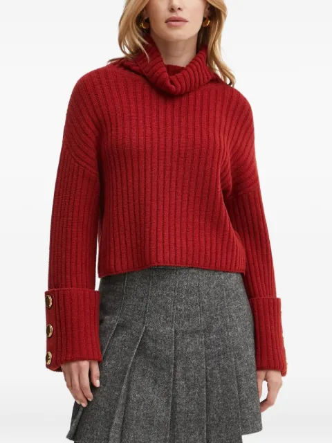 LUISA SPAGNOLI ribbed button-detail sweater 