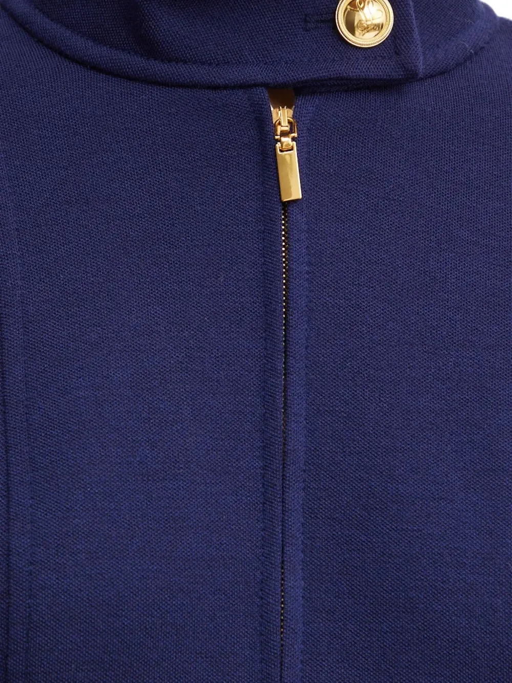 LUISA SPAGNOLI Mini-jurk met hoge hals en rits Blauw