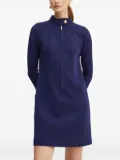 LUISA SPAGNOLI high-neck zip-up dress - Blue