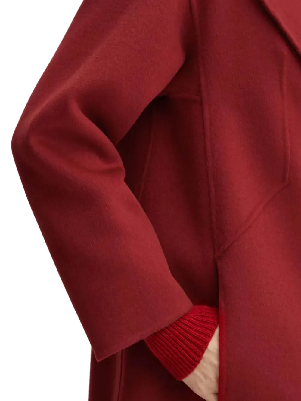 LUISA SPAGNOLI Jas met gekerfde revers Rood