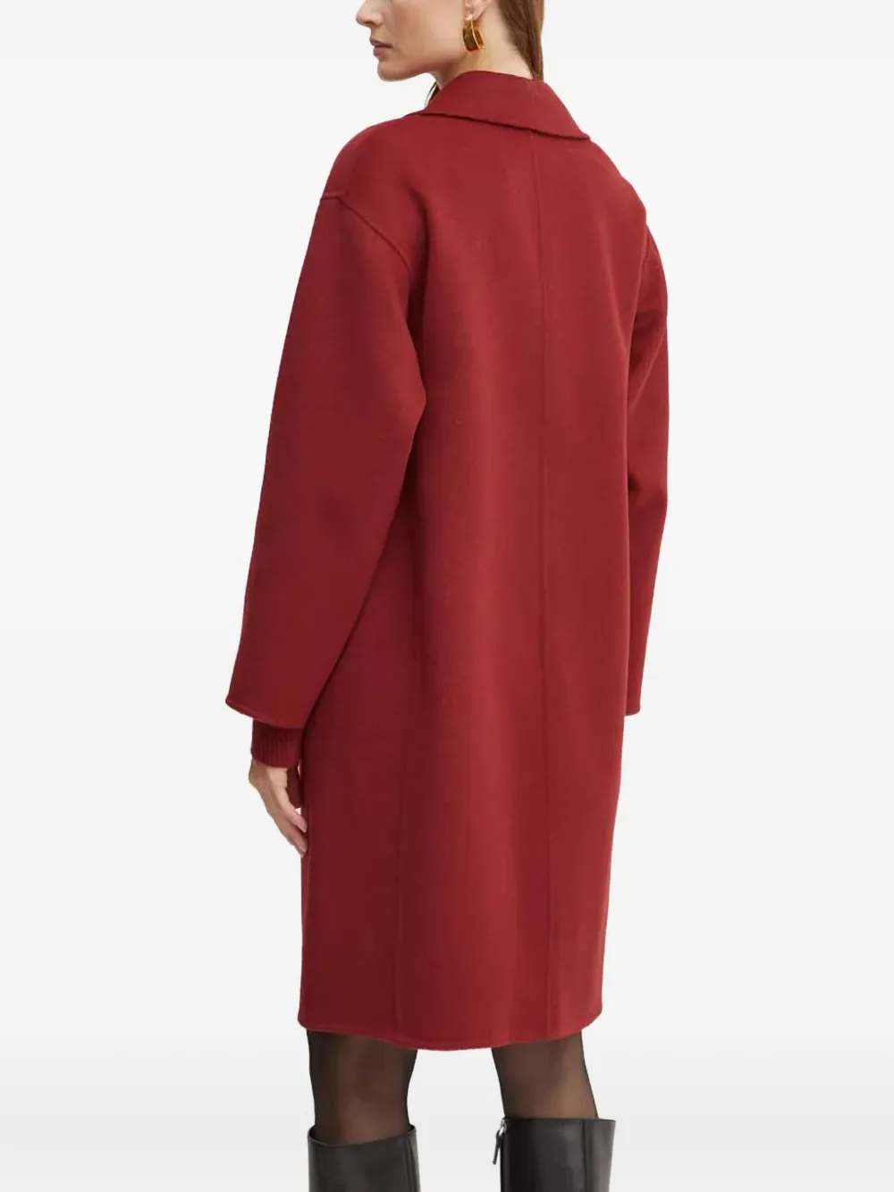 LUISA SPAGNOLI Jas met gekerfde revers Rood