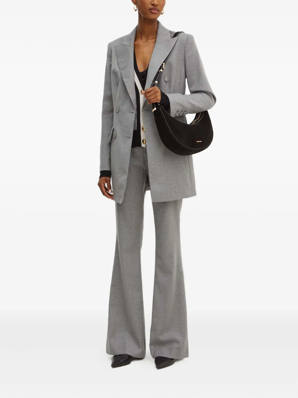 LUISA SPAGNOLI Flared broek - Grijs