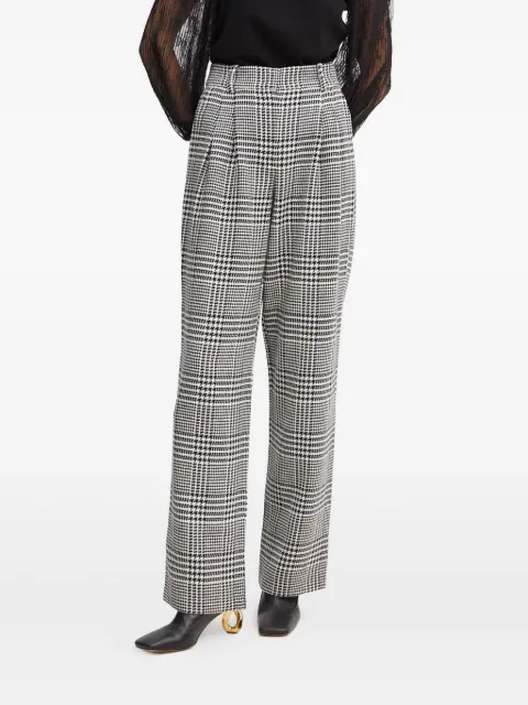 LUISA SPAGNOLI houndstooth-pattern trousers