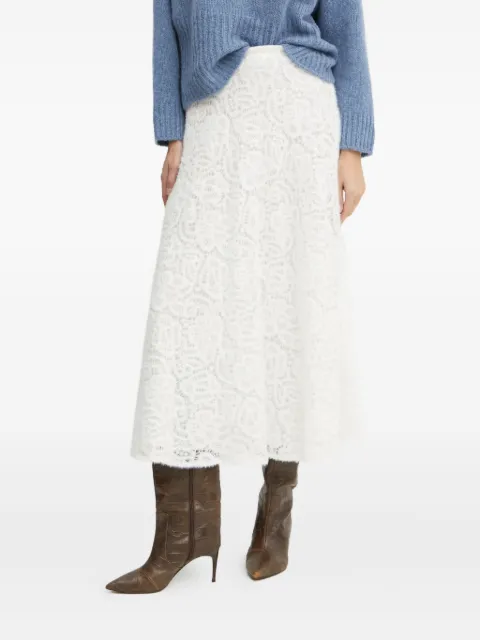 LUISA SPAGNOLI lace midi skirt