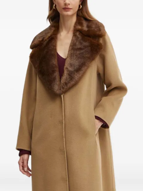 LUISA SPAGNOLI faux fur-collar coat