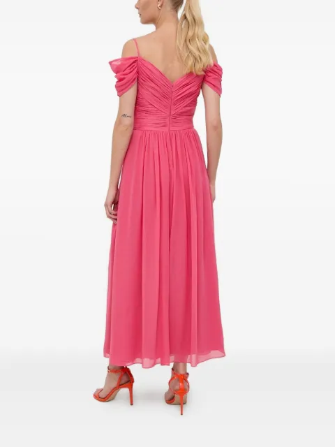 LUISA SPAGNOLI pleated off-shouldermaxi dress