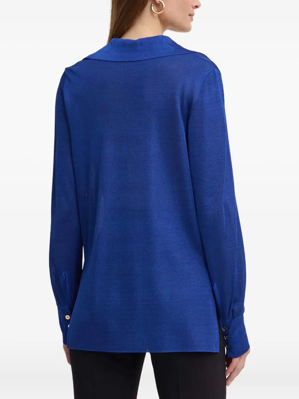 LUISA SPAGNOLI embroidered pocket shirt - Blauw
