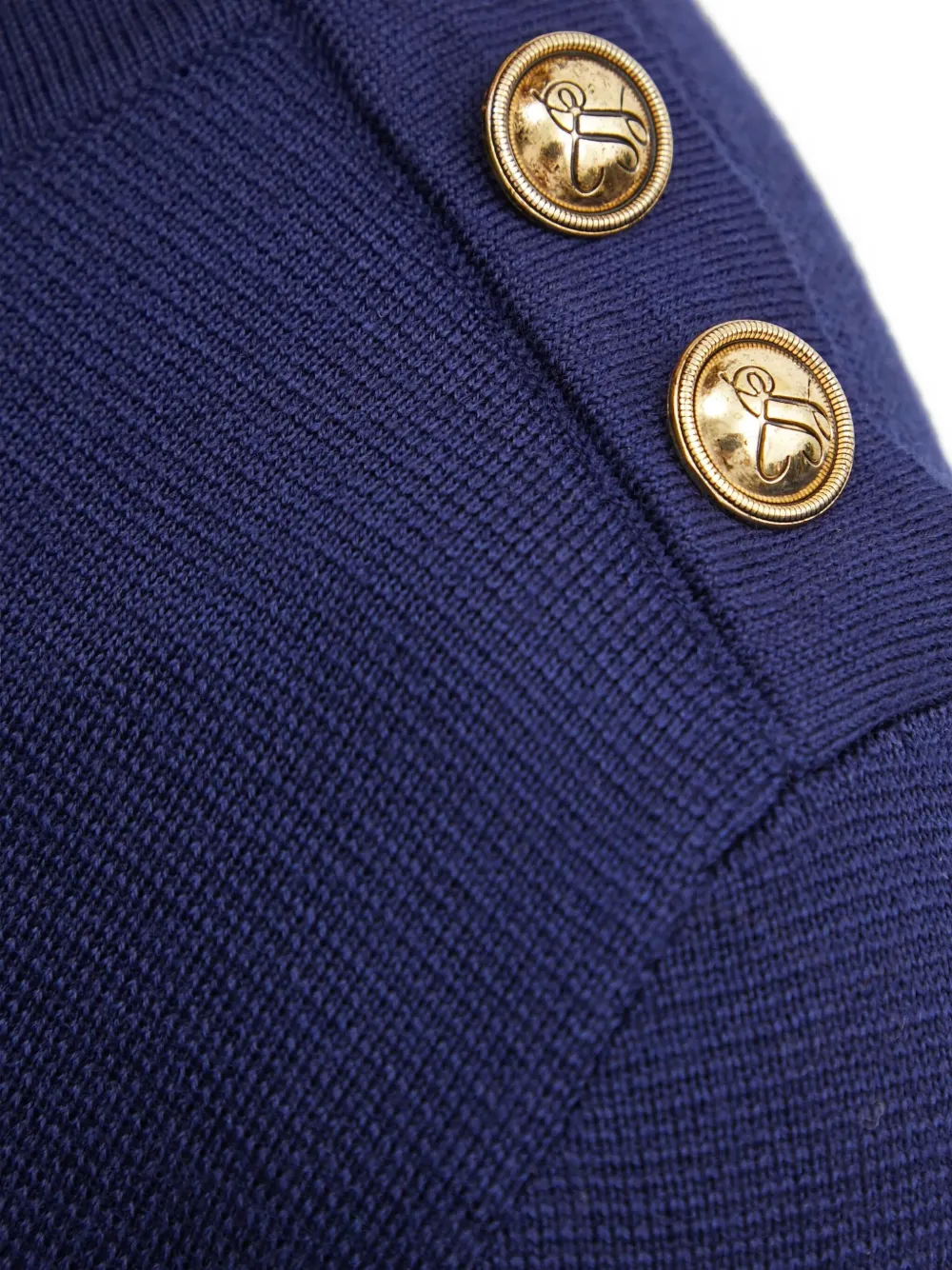 Luisa Spagnoli Button-detail Sweater In Blue