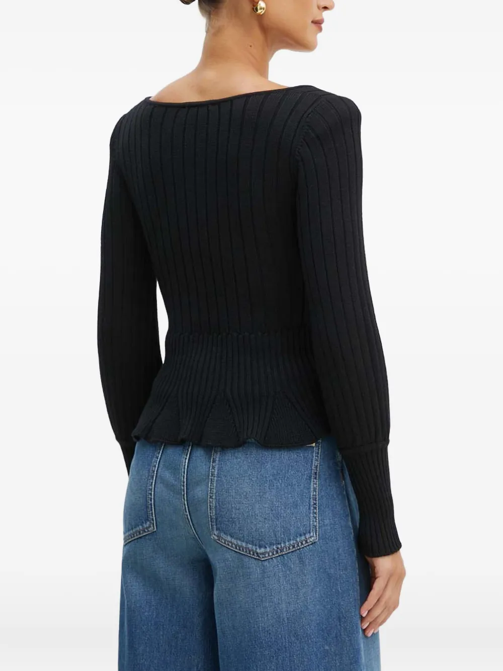 Luisa Spagnoli Wool Sweater In Black