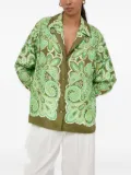 LUISA SPAGNOLI paisley-print button-down shirt - Green