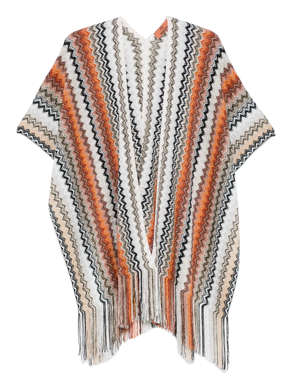 Missoni zigzag-pattern cape | Black | Image 1