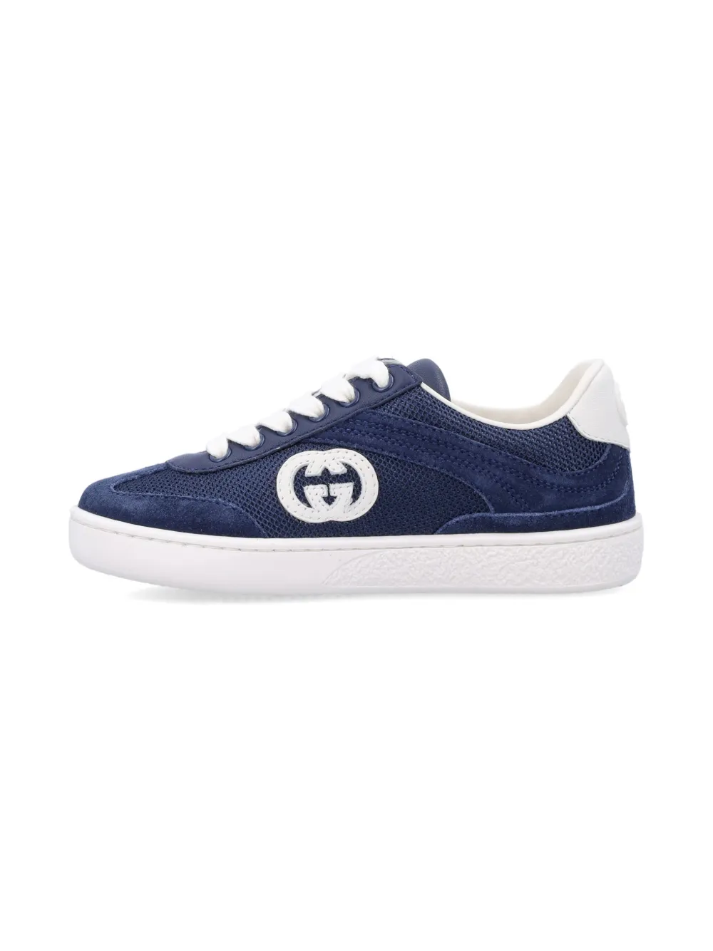 Gucci Kids Interlocking G sneakers Blauw