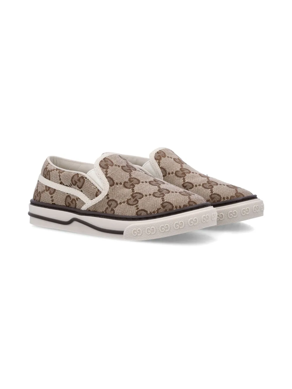 Gucci Kids Original GG slip-on sneakers Beige