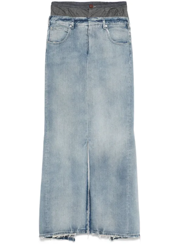 Maison Margiela デニム マキシスカート | ブルー | FARFETCH JP