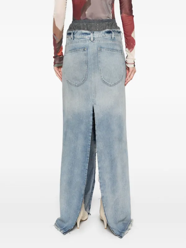 Maison Margiela Denim Maxi Skirt | Blue | FARFETCH