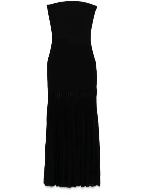 Michael Kors vestido largo con detalle plisado